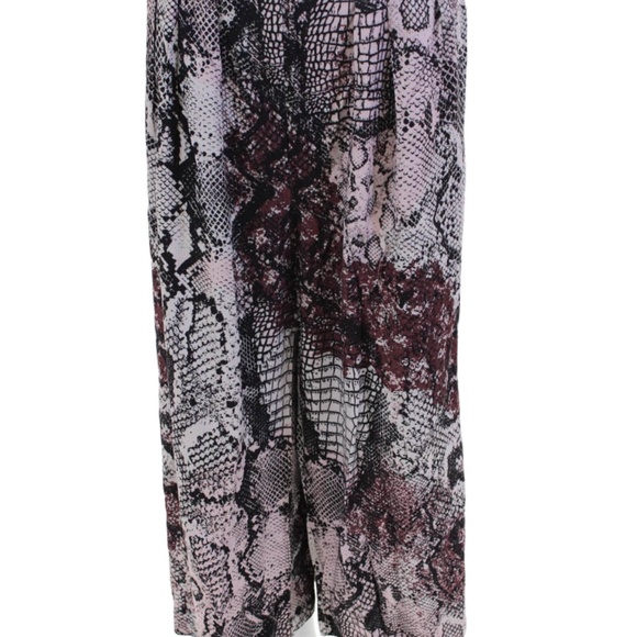 Ruti Animal Print High-Rise Wide Leg Culotte Pants Trousers Size 10 - Picture 1 of 10